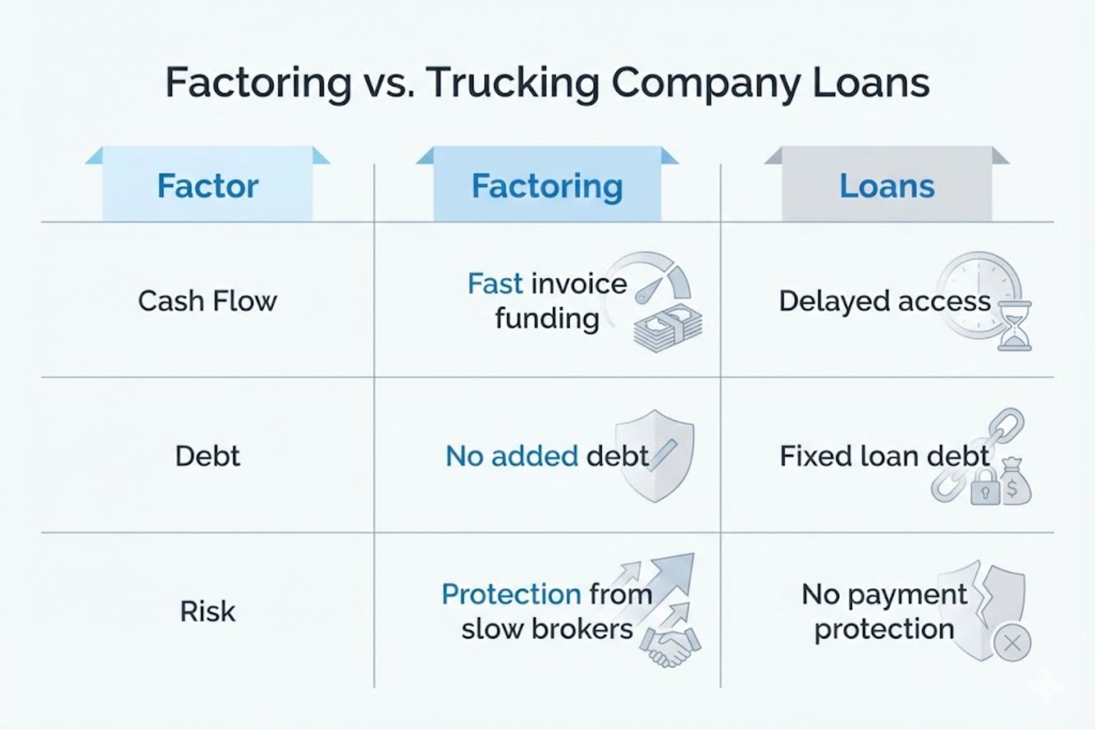 Factoring vs. Trucking Company Loans