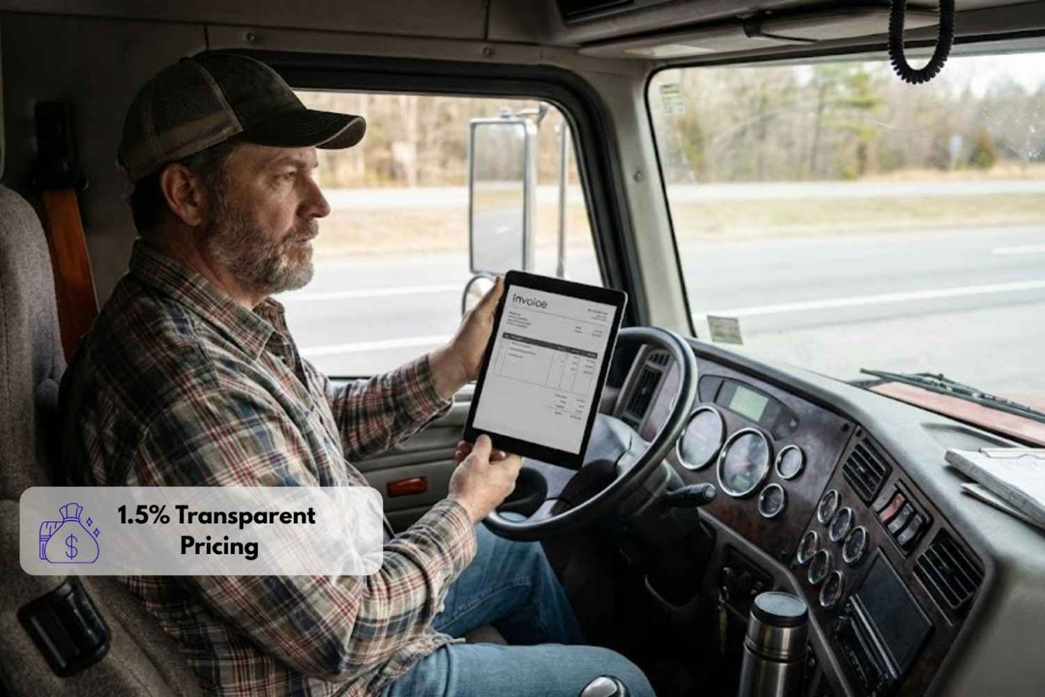 1.5% transparent pricing