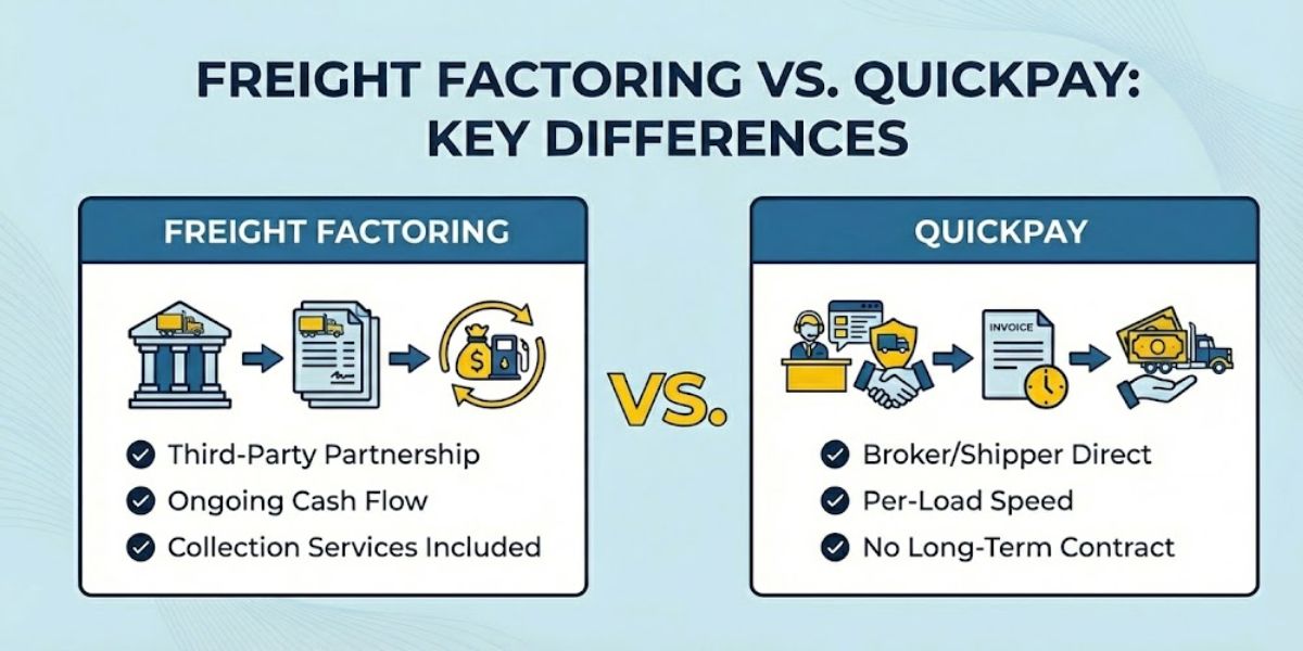 Freight Factoring Vs. QuickPay: What Are The Key Differences?