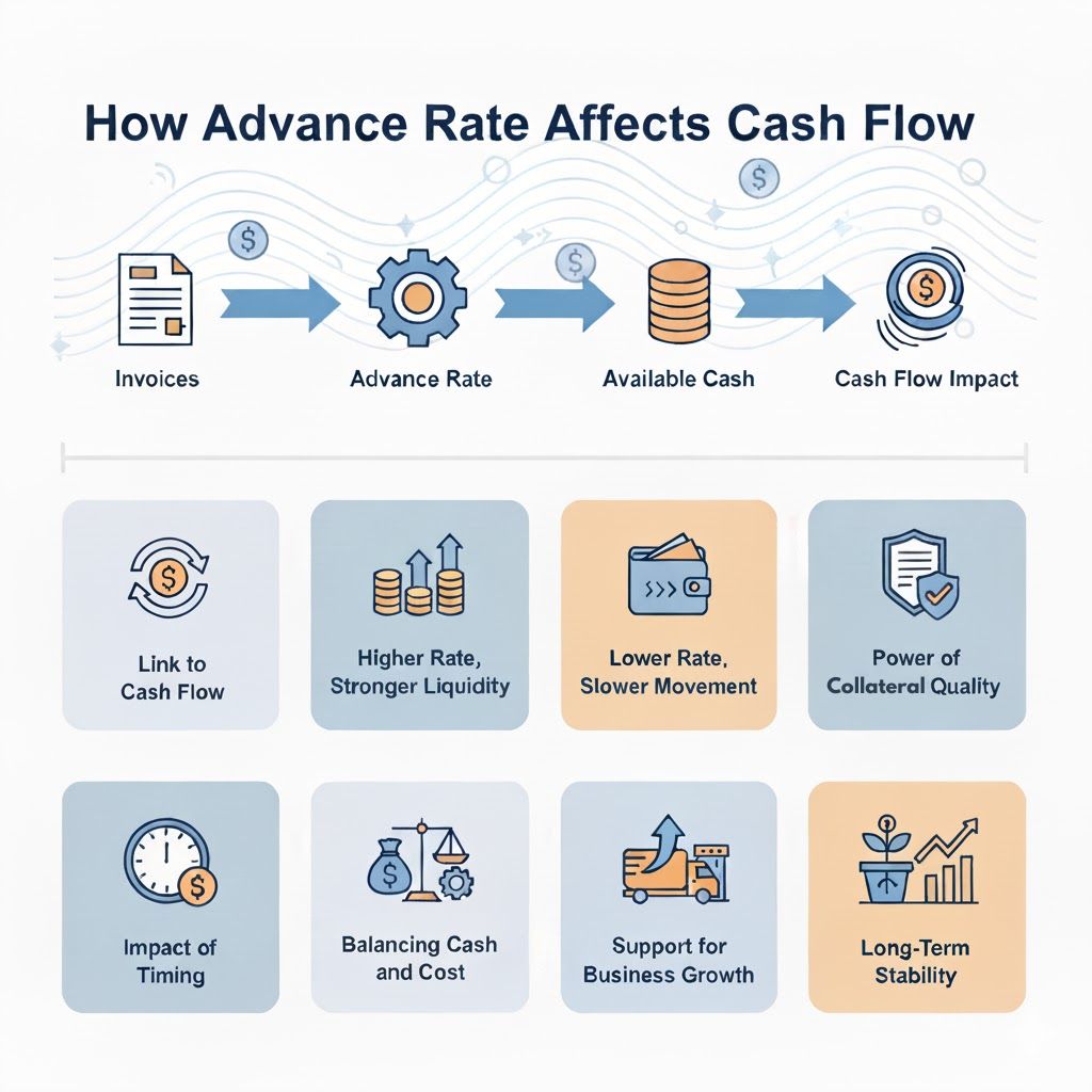 how advance rate affects cash flow