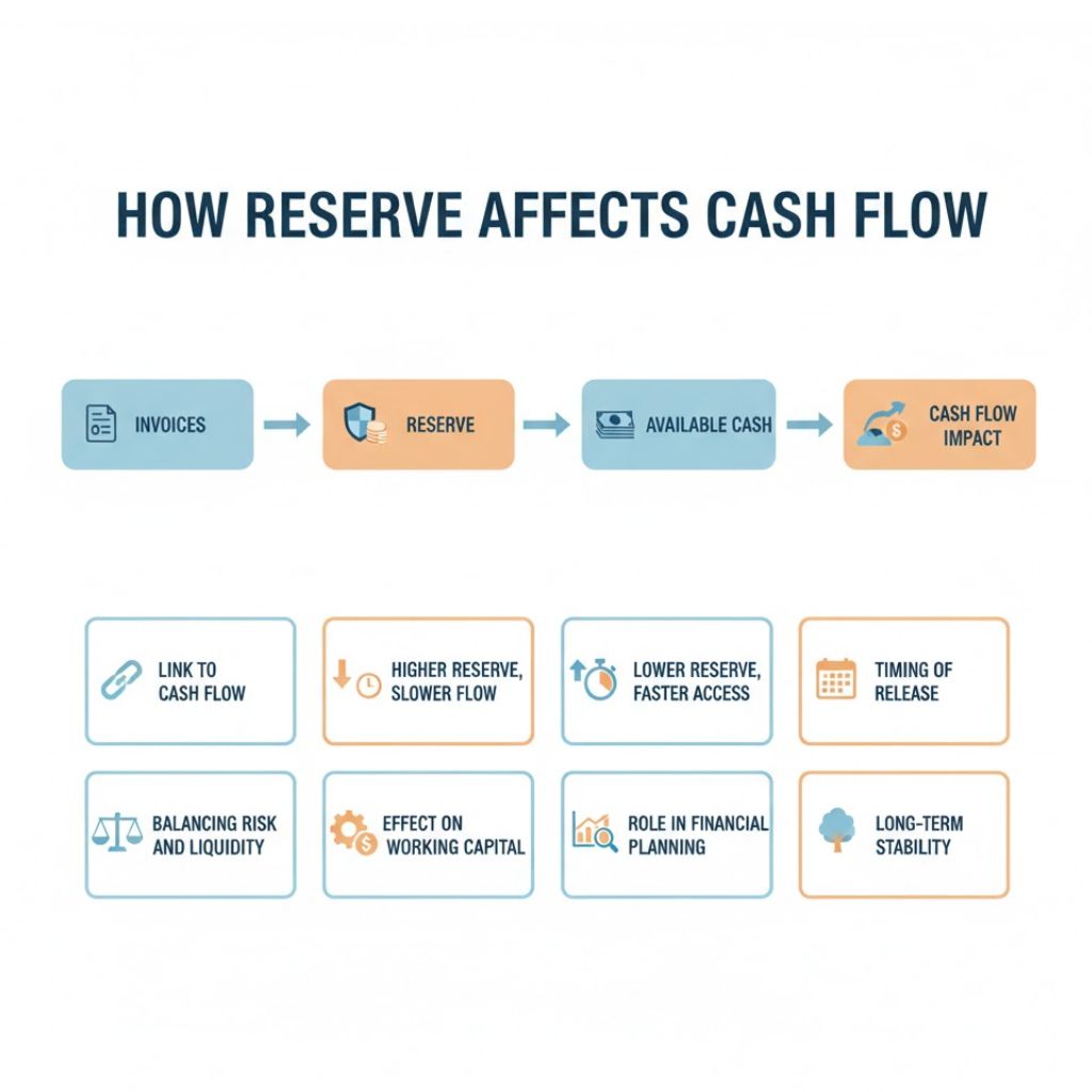 how reserve rate affects cash flow