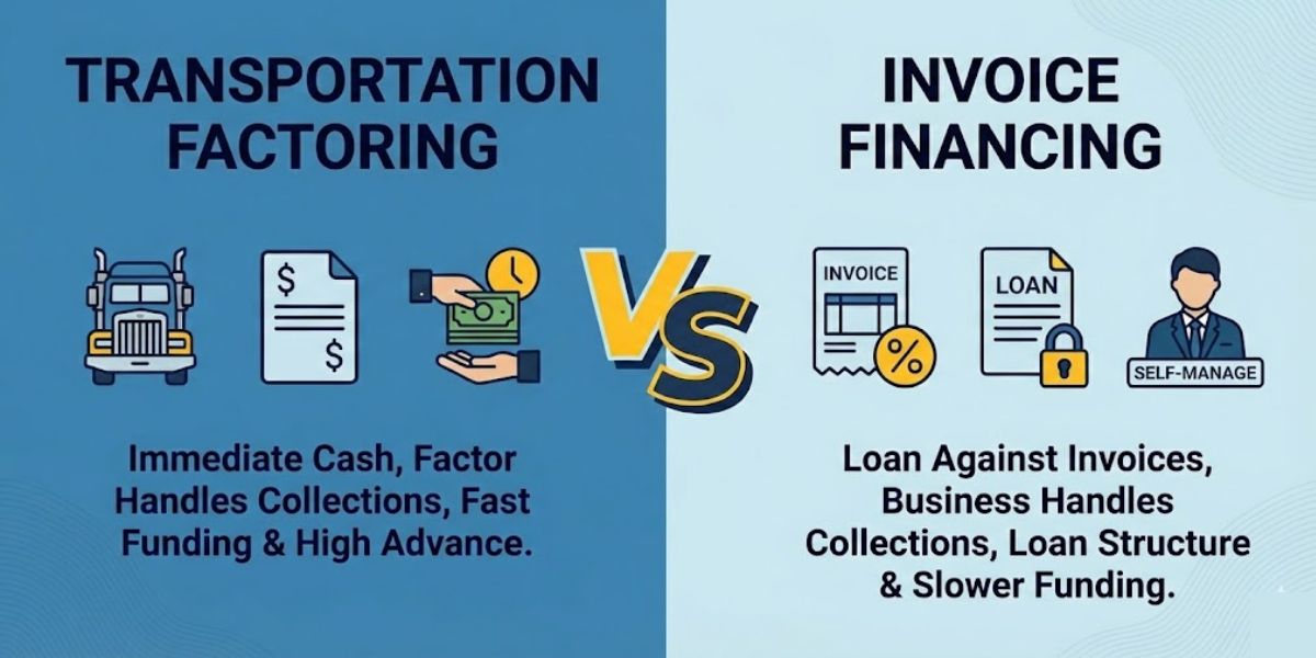 Transportation Factoring Vs Invoice Financing: What Are The Key Differences